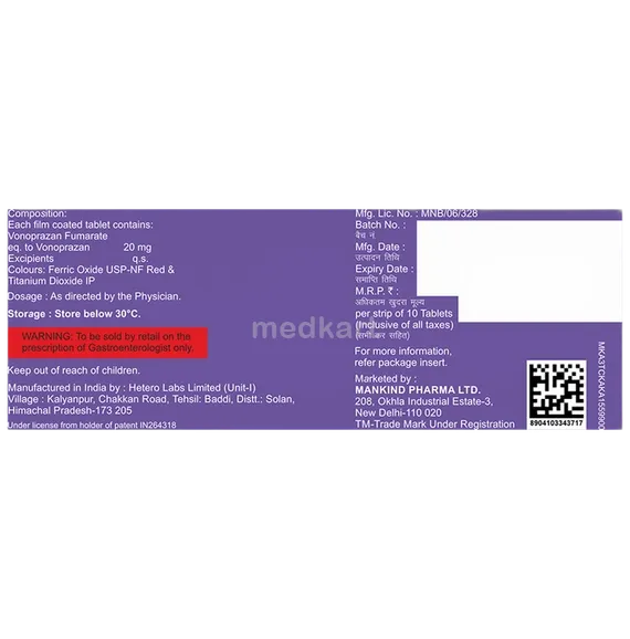 vonalong 20 tablet 10's